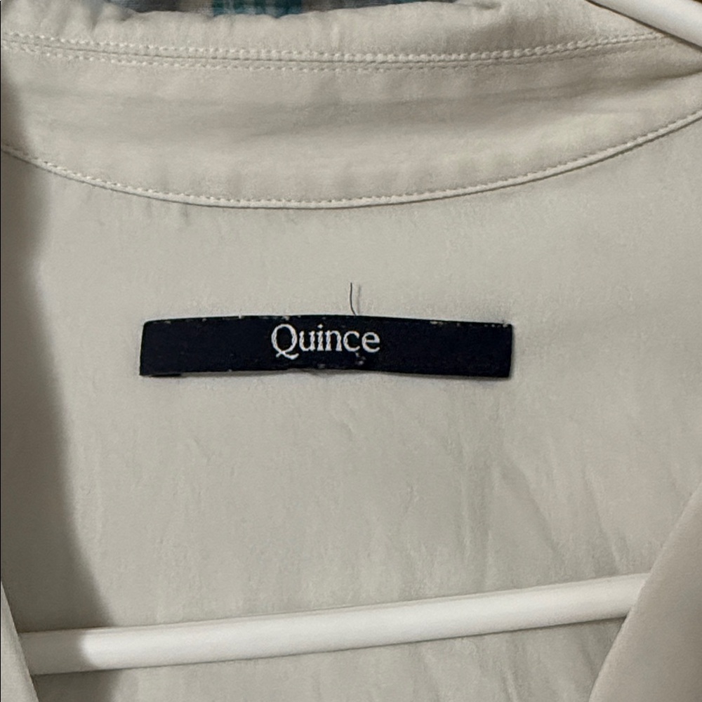 Quince Cream Collared Button-Down Blouse - image 2